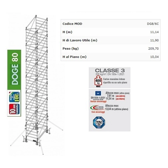 Vendita online Trabattello Doge80 DG8/6CIT